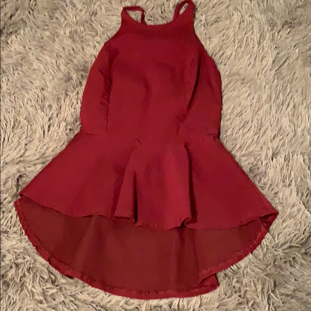 Red dress shirt
